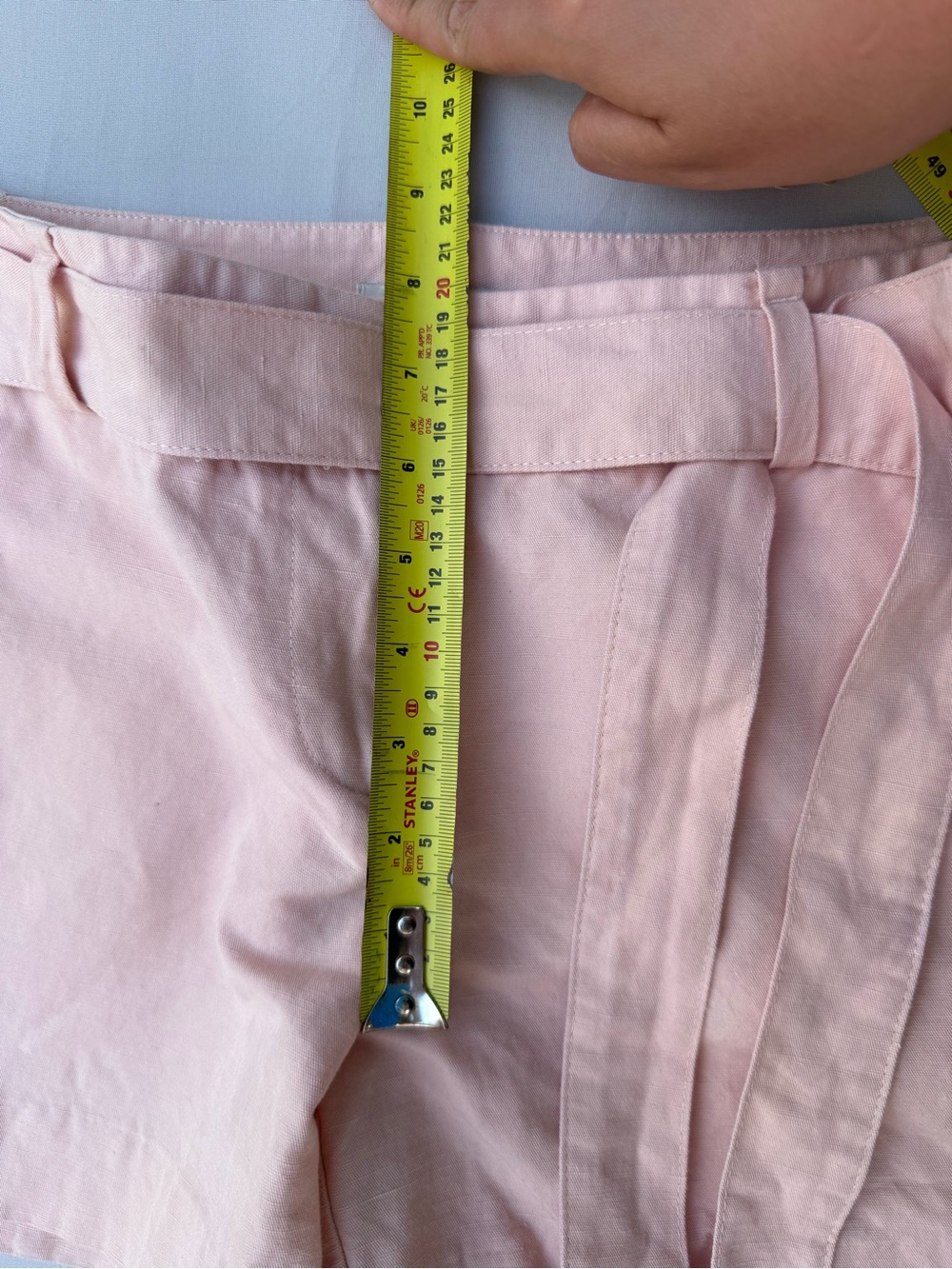 Anne Taylor LOFT Womens Pink Tie-Waist Shorts - Picture 6 of 8